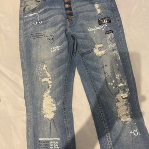 Brand new Denim jeans with design! size 3